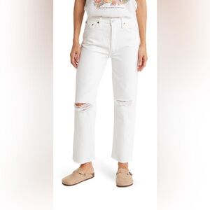 Re/Done Originals High Waisted Stove Pipe Jeans